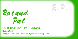 roland pal business card