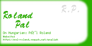roland pal business card